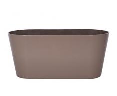 Art en Vogue Pot de Fleurs, Coupe de Fleurs Claire, Finition Brillante, Taupe, 38x16x17cm