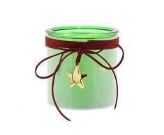 Festive Productions P014771 10 cm à Piles éclairé Effet étoile Lanterne avec Pendentif étoile – Vert