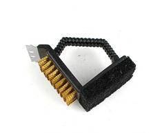 RUECAB 3465200013156 Brosse Poignée de Nettoyage Grille Barbecue, Noir, 10x7x11 cm