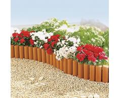 Unbekannt Palisade Terrakota Bordure de Bordure pour Gazon 2,7 m