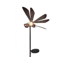 Trans Continental Group Lampe de Jardin à LED et énergie Solaire en Forme de Libellule
