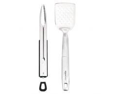 AmazonBasics Ensemble de 2 ustensiles pour barbecue avec spatule et pince