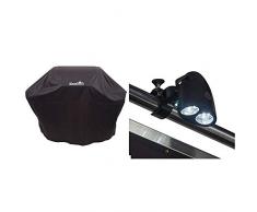 Char-Broil 140 766 - Housse pour Grill à 3-4 brûleurs, Noir. & 140 000 - Lampe LED pour poignée