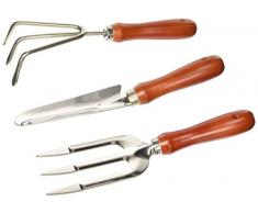 Chunxu Tools 264bk001 Set Transplantoir, Griffe et râteau à Fourche, 264bk001, Gris, 30 x 22 x 8 cm, 264bk001