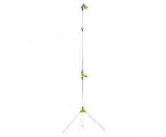 Xclou Douche dextérieur Jardin, Argenté/Noir-Vert