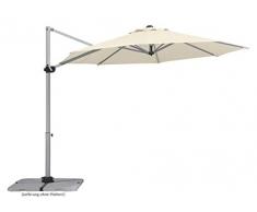 Schneider Parasol Samos, Naturel, env. 300 cm Ø, en 8 Parties, Rond, 300x364x283 cm