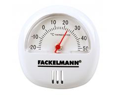 Fackelmann 16375 Thermomètre magnetique 6cm en Plastique/ABS, Blanc, 17x8x1,8 cm
