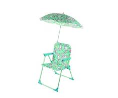 Galileo Casa Ensemble Table avec Parasol et 2 chaises, Multicolore