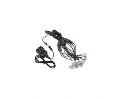 Electralite Forum Lot de 10 socles de terrasse à LED IP65 Blanc 30 mm