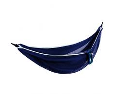 Vivere Hamac en Maille Polyester - Double - Navy/Turquoise