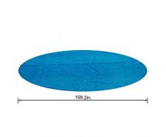 Bestway 58253 Bâche solaire diamètre 462 cm pour piscine hors sol ronde diamètre 457 à 488 cm