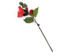 Floral Elegance Artificiel 92 cm Tige Simple Rose Hibiscus x 6 – Gamme Fleurs Artificielles Soie