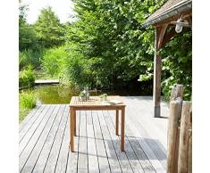 Table de Jardin carrée en Bois dacacia FSC