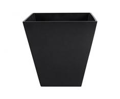 Art en Vogue Pot de Fleurs, Bac à Plante Ella, Finition Brillante, Graphite, 45x45cm
