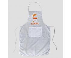 ZANVIC Tablier Barbecue, Blanc, 25 x 2 x 25 cm, zA40