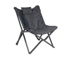 Bo-Camp Edmonton Chaise Relax Mixte, Gris, Taille Unique