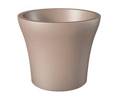 Scheurich 55449 268/40 No1 Style Pot de Fleurs Plastique Living Taupe 39 x 39 x 34 cm