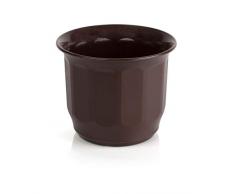 Kimmel Pot de Fleurs Ø 12 cm avec Trou, Marron, Petit
