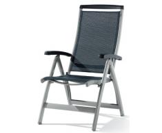 Winner 937/A Royal Fauteuil inclinable en Aluminium et Tissu Textilux, Gris Graphite