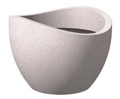 Scheurich 53384 250/40 Wave Globe Pot de Fleurs Plastique Granit Taupe 40 x 40 x 30 cm