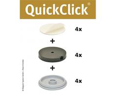 Wagner QuickClick® Chaise Patins//Set de 4 à Coller//Hyper – Diamètre 40 mm – 15831000