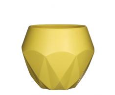 MICA Decorations Gem Vase Höhe 23,5 cm, Durchmesser 28,5 cm Jaune