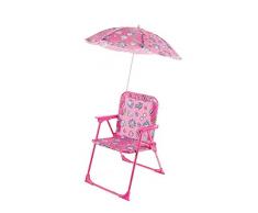 Galileo Casa Ensemble Table avec Parasol et 2 chaises, Multicolore