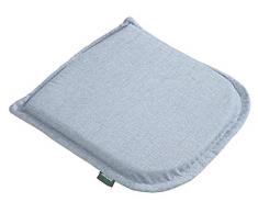 Dehner Sitzkissen Sam, ca. 48 x 47 x 5 cm, Polyester/Schaumstoff, Blau Pouf, Bleu