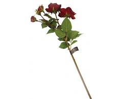 Floral Elegance F060RL - Rose artificielle bordeaux de 87 cm