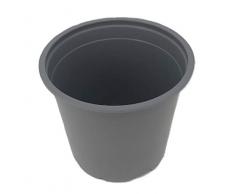 Nutleys Pot de Fleurs en Plastique Noir 250 x 17 cm (2 litres)