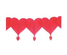 Kögler 43402 Guirlande de cœurs Rouge
