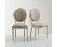 La Redoute Interieurs - Chaise médaillon, lot de 2, Nottingham . Blanc La Redoute Interieurs