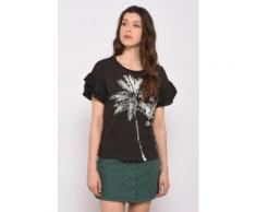 Tshirt Tentation Palmier Noir Leon & Harper