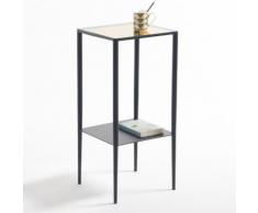 La Redoute Interieurs - Sellette, acier et verre, Razzi . Noir La Redoute Interieurs