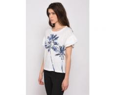 Tshirt Tentation Palmier Blanc Leon & Harper
