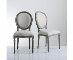 La Redoute Interieurs - Chaise médaillon, lot de 2, Nottingham . Marron La Redoute Interieurs
