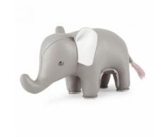 Presse-papier Zuni Eléphant Gris et Blanc