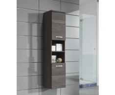 Armoire de rangement Paso Hauteur : 160 cm Bodega (gris) - Meuble de rangement haut placard meuble de salle de bain - Installations salles de bain