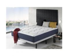 Matelas Dormalit Versailles 90x200 HybridCyan - Latex et Viscoélastique - Mémoire de forme - Hauteur 30 cm - Matelas