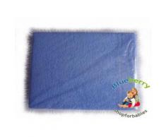 Blueberryshop Tissu éponge Drap-housse pour lit pour enfant/lit pour bébé, 140 cm de longueur x largeur de 70 cm, Bleu - Linge de lit