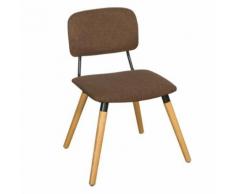 SoBuy® FST54-BR Chaise de Cuisine Salle à Manger avec Pieds en Bois Résistantes Dossier et Assise Rembourrés Très Confortable - Chaise
