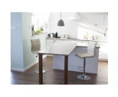 Chaise de bar - Bar - Simili-cuir - Beige - Lucerne - Tabourets
