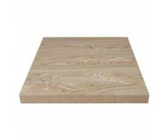 Plateau de table carré bolero 600mm effet bois clair - Tables salle à manger