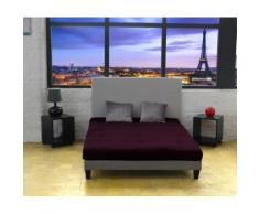 Matelas Futon Coton aubergine 140x190 Doux Sommeil - Futons