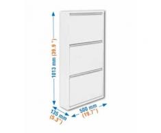 Simon Rack - Armoire à chaussures 1013x500x135mm blanc/blanc - COLOR - Rangement de l'atelier