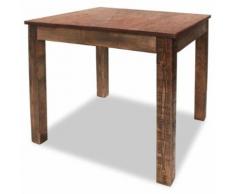 vidaXL Table de salle à manger Bois de récupération massif 82x80x76 cm - Objet à poser