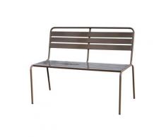 Art & Jardin 35-902367 Banc 2 Places Nomade Acier Traité Anti-Corrosion par Cataphorèse Taupe - Ustensiles