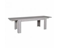 Table rectangulaire avec 2 allonges bois naturel - GREGORIA - Tables salle à manger