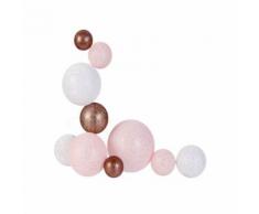 Guirlande lumineuse 10 LED Boule Céleste - L. 100 cm - Rose - Lampes