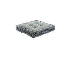 Coussin de sol matelassé - 40 x 40 cm - Gris - Galette de sol - Rideaux et stores